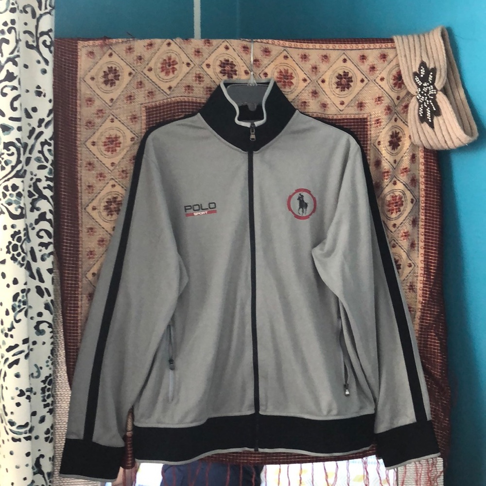 POLO SPORT Ralph Lauren PERFORMANCE Gray Full Zip Track Jacket